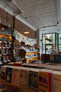 Interior of Literati bookstore. 