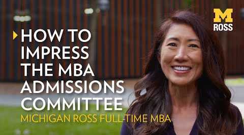 cover photo for how to impress the mba admissions committee video