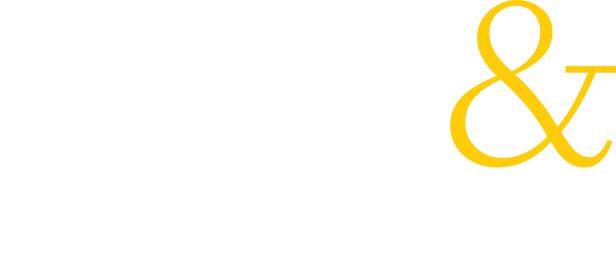 "donors & scholars" with ampersand in yellow and text in white