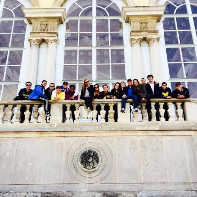 The Europe course team at Schonbrunn Palace in Vienna, Austria. 