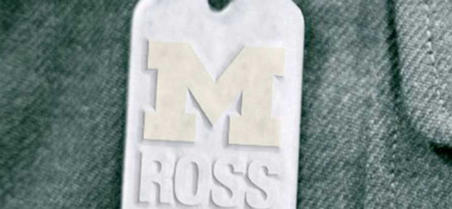 military uniform with M Ross logo