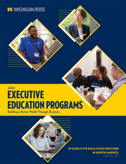executive education program catalog cover