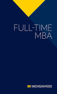 Full-Time MBA Brochure Cover