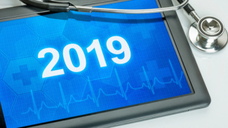 Stethoscope and year 2019