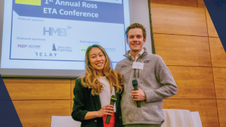 Jessica Liang and her co-founder Kyle Sansom (MBA ’23).