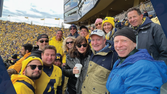 Seigle and friends at the Big House