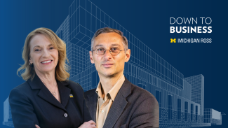 Dean Sharon Matusik & Andrew Jack headshots for the DTB podcast