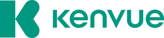 Kenvue logo with stylized letter K and company name.