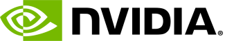 NVIDIA logo with stylized eye and company name.