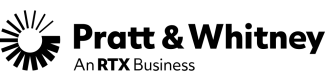 Pratt & Whitney logo featuring a stylized eagle and company name.