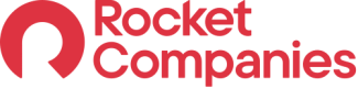 Rocket Companies logo with stylized red icon and text.
