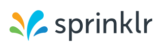 Sprinklr logo with colorful abstract design next to the brand name.