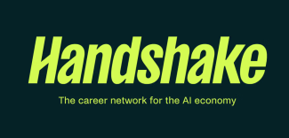 Handshake logo with the tagline "The career network for the AI economy".