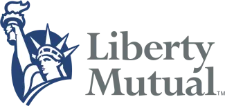 Liberty Mutual logo with the Statue of Liberty and company name.