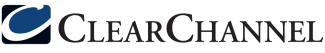 Clear Channel logo with dark blue and black text.