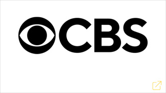 CBS logo with an eye symbol to the left of the letters "CBS".