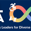 Logo featuring a wheelchair accessibility symbol and infinity symbol