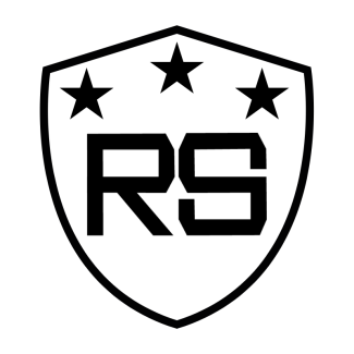 Ross Sports official logo featuring a shield with three stars and the initials RS.