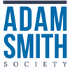 ADAM SMITH SOCIETY logo in blue capital letters.
