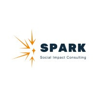 "Spark Social Impact Consulting" with 4 arrows pointing toward a star