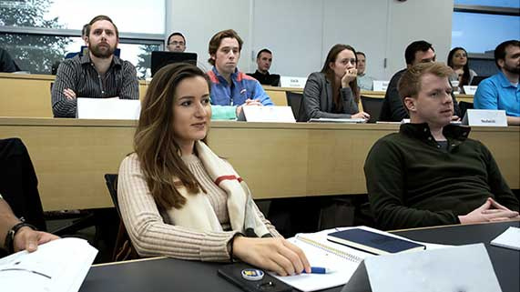 Students in MBA Classroom