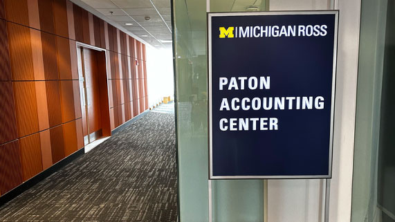 Paton Accounting Center sign