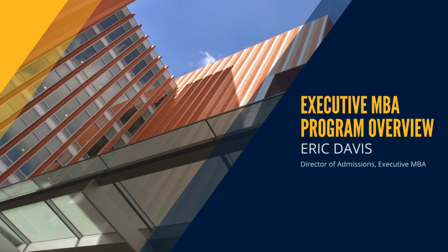 EMBA Program Overview - Eric Davis