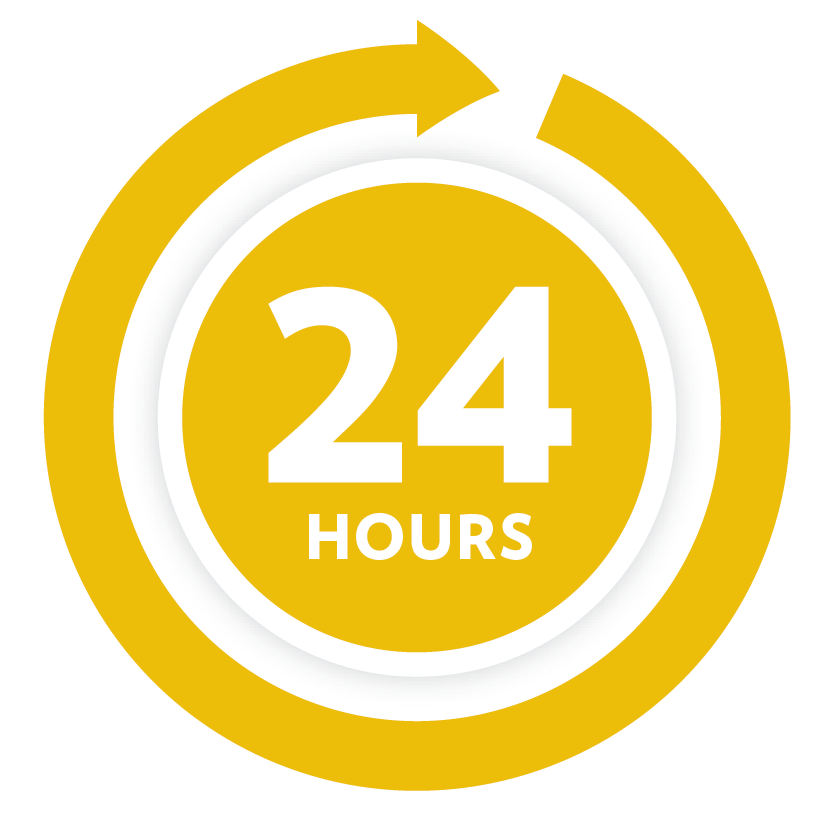 24 hours graphic representation clock