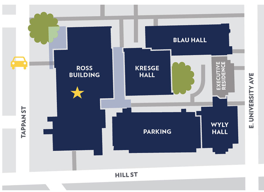 Map of Michigan Ross event space
