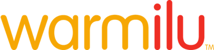 Logo of Warmilu, featuring the brand name in a playful, modern font with warm colors of yellow, orange, and red.