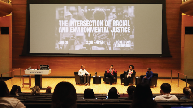 speakers discuss DEI and Martin Luther King Jr's legacy at Michigan Ross