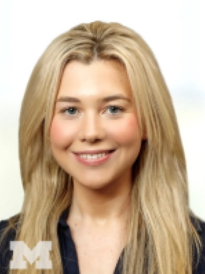 Photo of young woman smiling