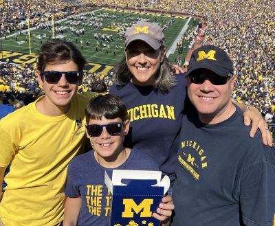 Judith and her family at the Big House