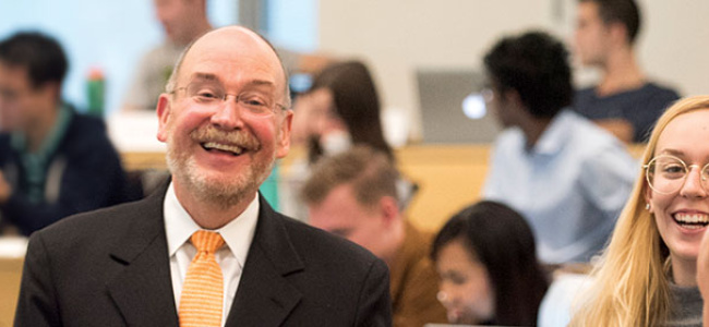 Jerry Davis in the classroom