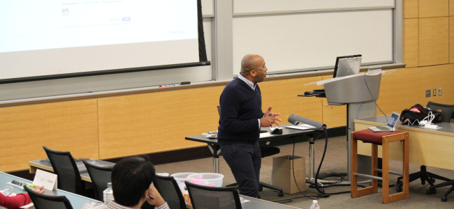 Marcus Collins teaching a class